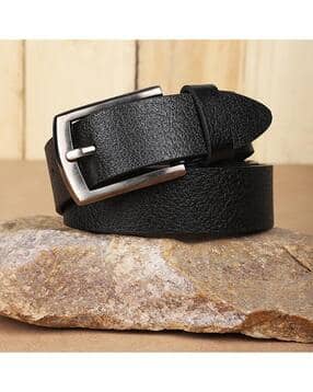 kastner Men Textured Wide Belt with Buckle Closure-picture-17