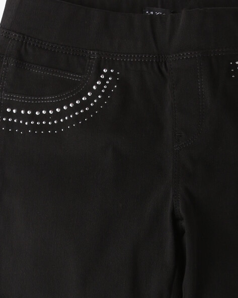 Buy Jet Black Jeans & Jeggings for Girls by RIO GIRLS Online