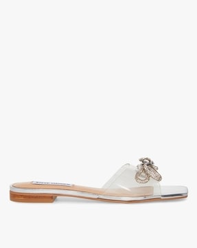 Steve madden sales silver flat sandals