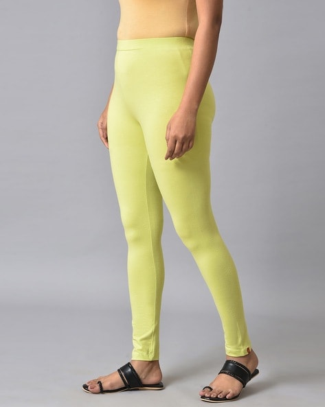 Zyia Active Light N Tight Neon Yellow Metallic Leggings High Rise sz 4  Pockets | eBay