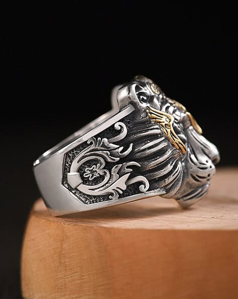 Stainless Steel Tiger Ring