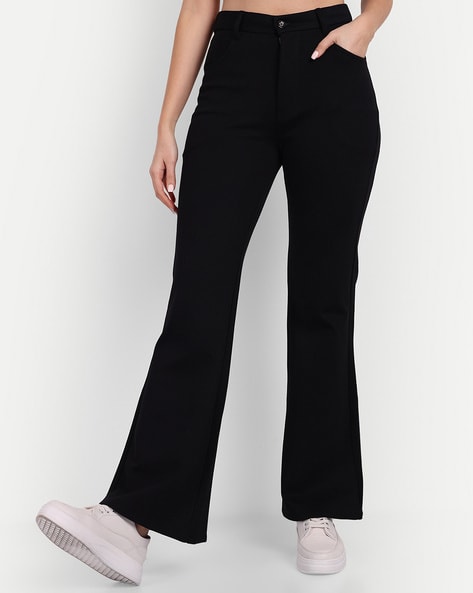 Buy Black Trousers & Pants for Women by Broadstar Online