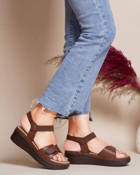 Open-Toe Platform Heeled Sandals