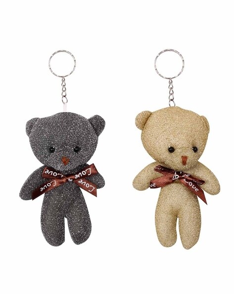 Hesroicy 10cm Bear Keychain Cute Plaid Bib Mini Bear Plushies Hanging  Ornament Soft Stuffed Animal Doll Key Ring Backpack Pendant Couple Gift -  Walmart.com