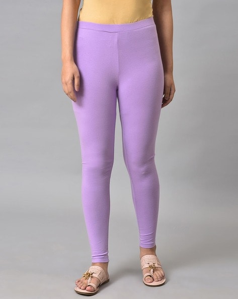POSESHE Butter Soft Basic Leggings in Pinkish Purple - Perfect for Fitness  & Leisure