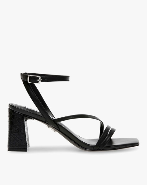 Black strappy sandals online steve madden