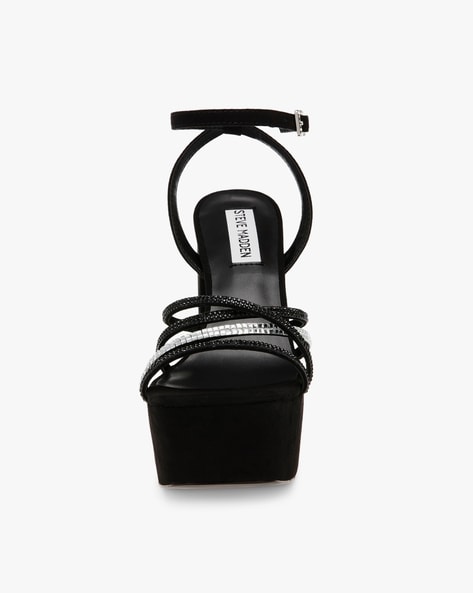 Steve madden black online chunky sandals