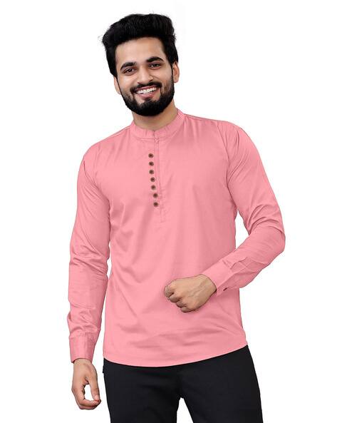Mandarin-Collar Shirt Kurta