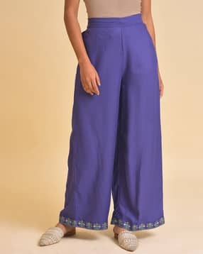 w Parallel Pants with Embroidered Hems-picture-21