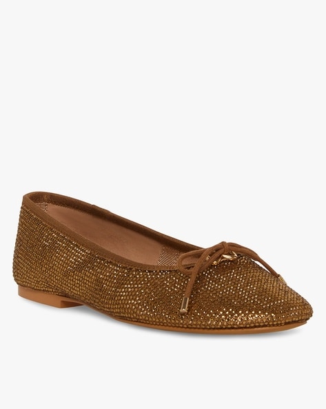 Steve Madden Blossoms-R Bronze Ballerinas