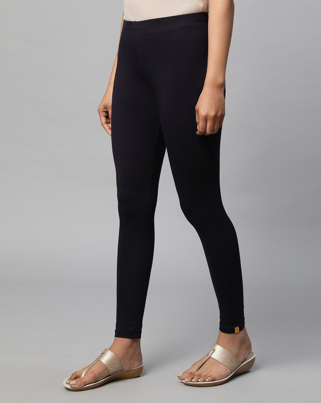 Buy Yellow Leggings for Women by AURELIA Online | Ajio.com