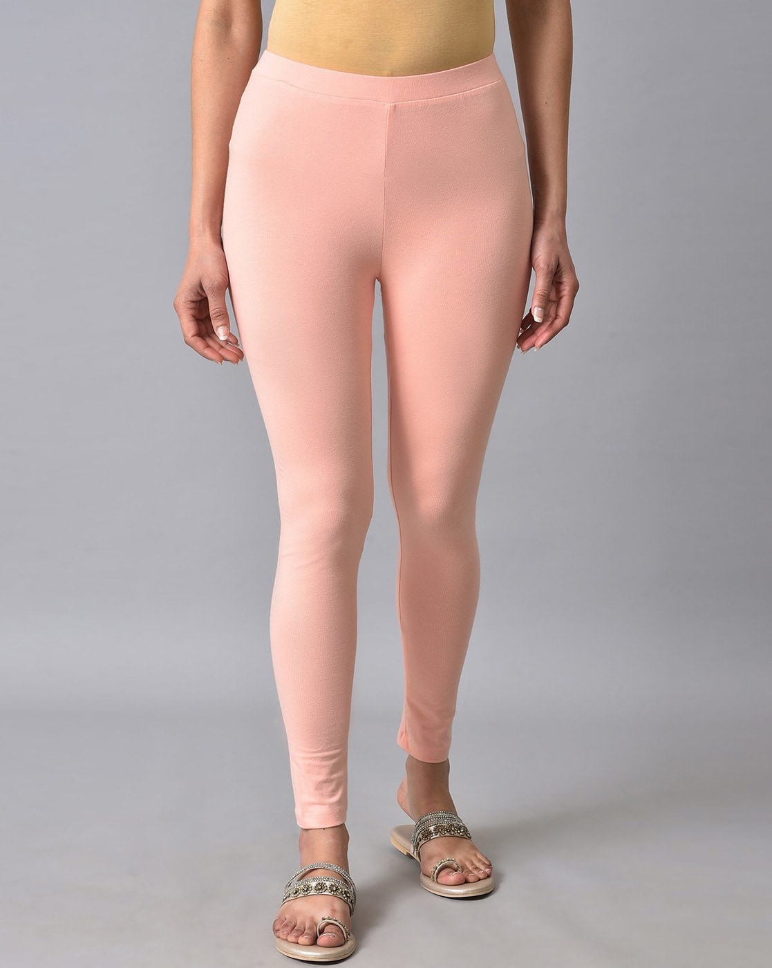 Buy Women Ankle length Leggings (Pack Of 2) Black-Pink: TT Bazaar