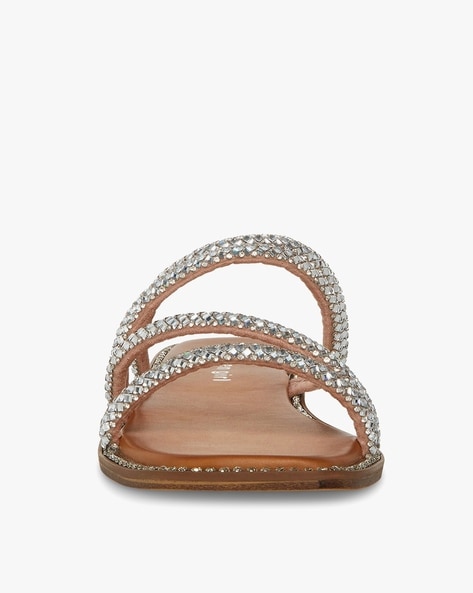 Steve madden store rhinestone flat sandals