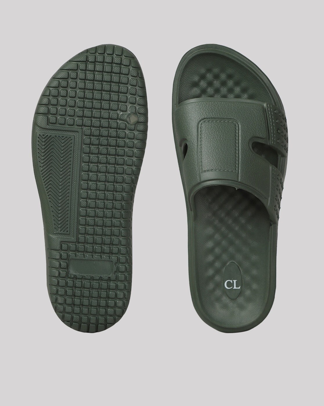 Buy Olive Green Flip Flop & Slippers for Men by Carlton London Online