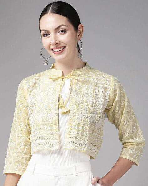 Buy Lime Jackets for Women by MUHURATAM Online