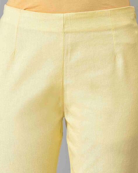 Am - Starlight - Light yellow organic unisex sweatpants - Molo