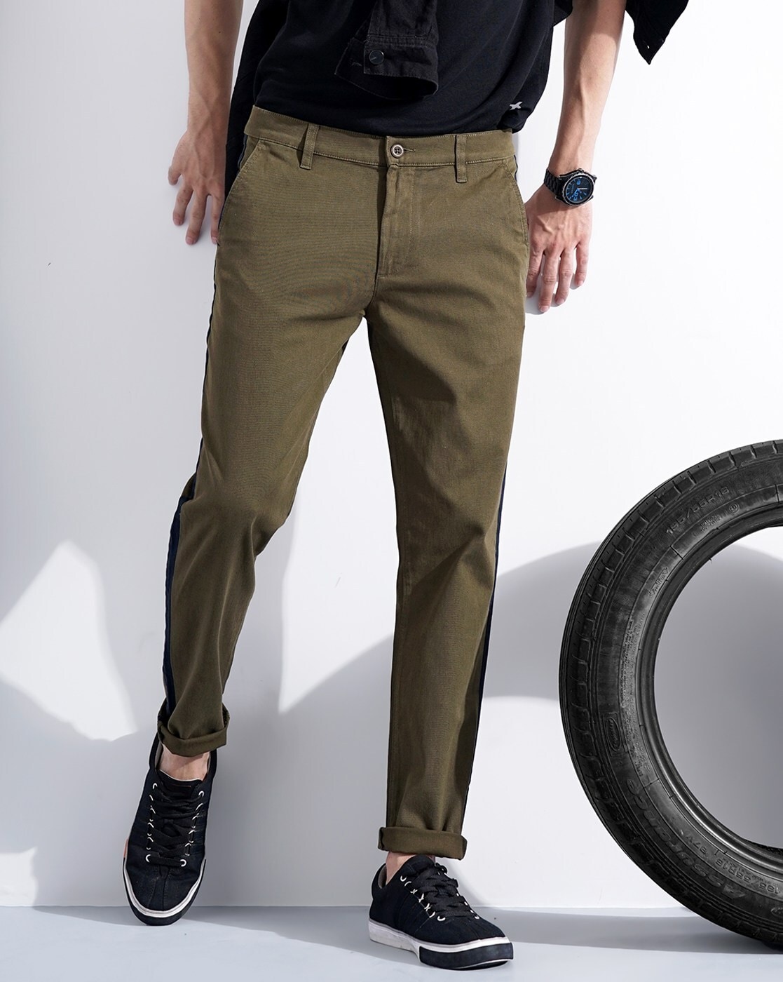 Buy Brown Trousers & Pants for Men by The Indian Garage Co Online