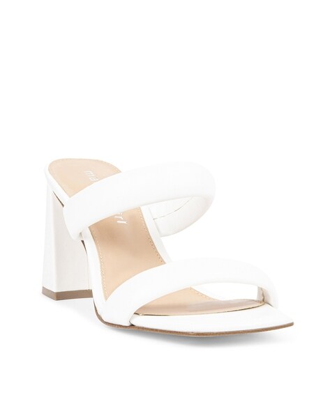 Steve madden hotsell white chunky heels