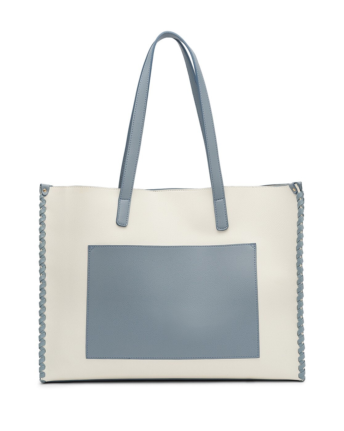 Miraggio Colourblock Tote Bag For Women (Blue, OS)