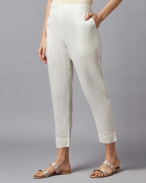 Buy White Pants for Women by AURELIA Online