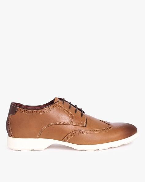 Men Leather Wingtip Derbys