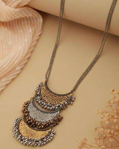 Buy Silver Necklaces Pendants for Women by Priyaasi Online