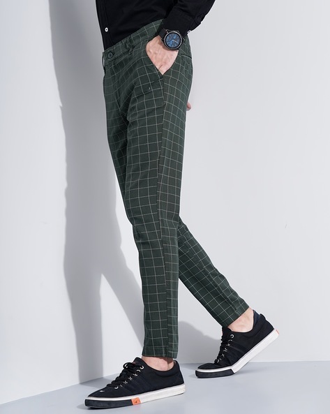 Mens Undercover green Wool Check Tailored Trousers | Harrods # {CountryCode}