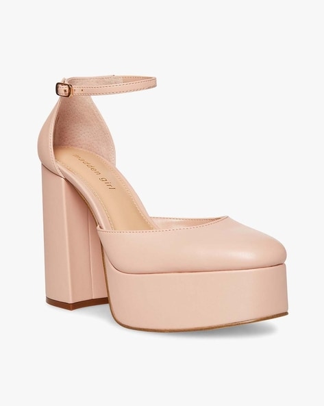 Blush pink 2024 platform sandals