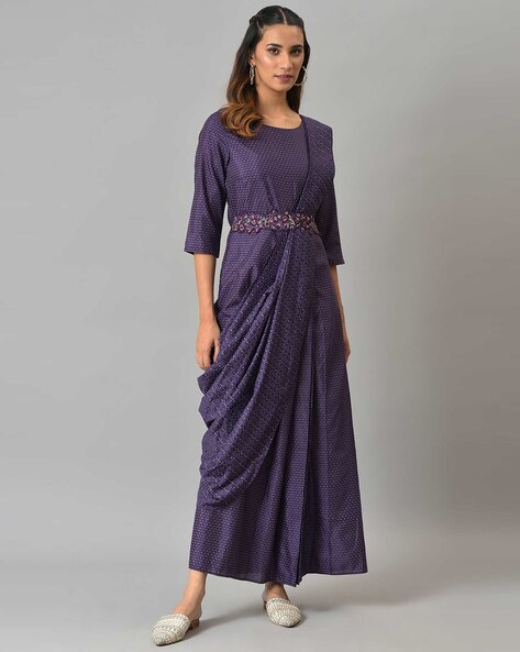 500 - INTERNAL SERVER ERROR | Saree style gown, Saree gown, Indian dresses
