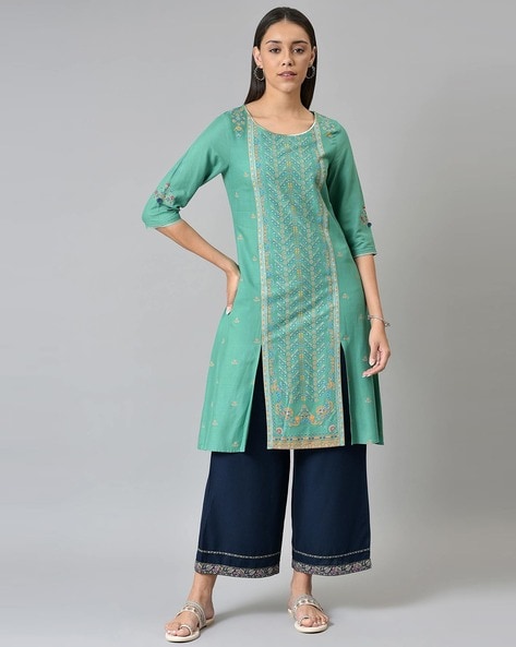 Cotton Front Slit Jacket Style Kurti at Rs 750