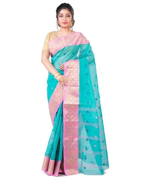 Buy Bong Style Traditional Cotton Tant Saree @ Best Price In India |  www.bongstyle.com