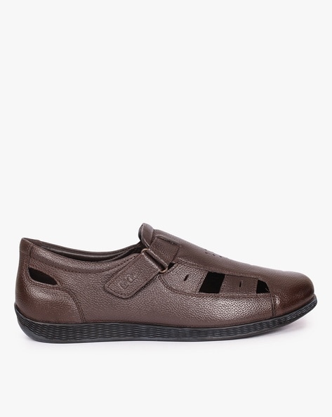 Summer floater made of leather, by Lee Cooper. | Mens leather sandals, Leather  slippers for men, Mens sandals