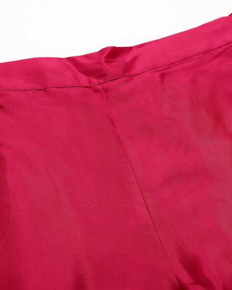 Buy Pink Solid Trousers Online - W for Woman