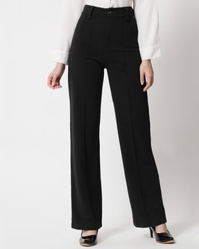 Black Roma Plain Women's Ladies Girls Casual Formal Trouser Pants at Rs  375/piece in New Delhi