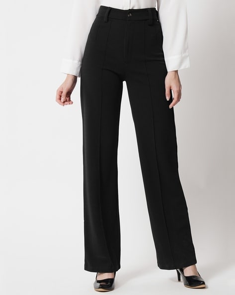 Buy Black Trousers & Pants for Women by KOTTY Online