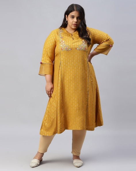 Buy Mustard Kurtas for Women by W Online Ajio