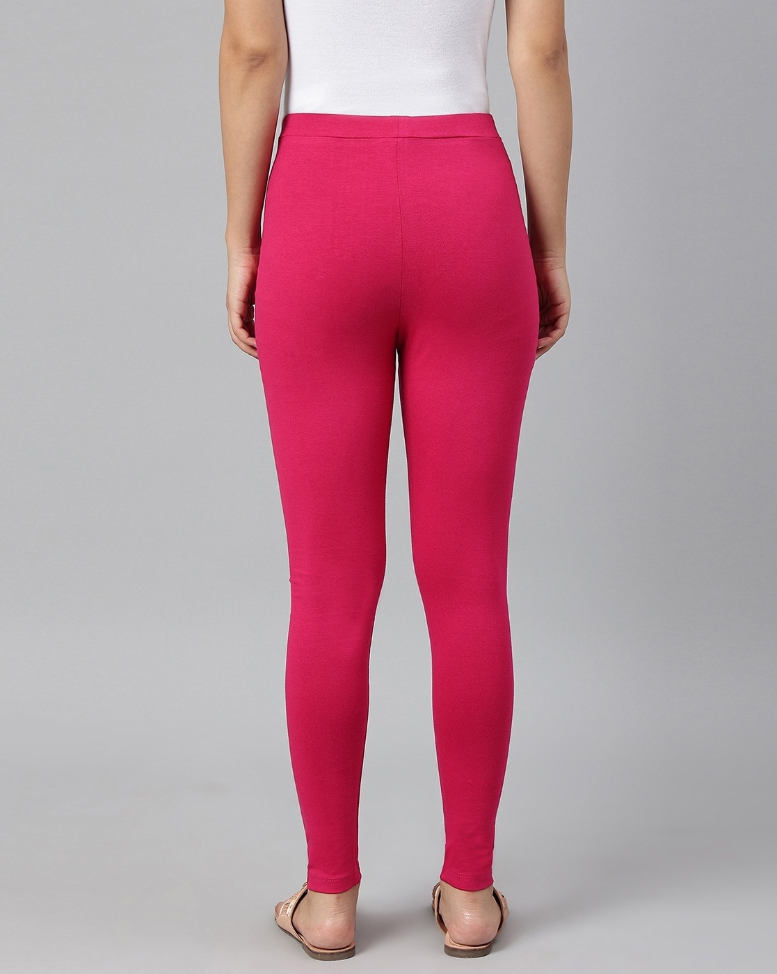 Buy Suprenx High Waist Workout Leggings for Women Full Length Pink Yoga  Pants,Naked Feeling Seamless Yoga Tights, Pink, Small at Amazon.in