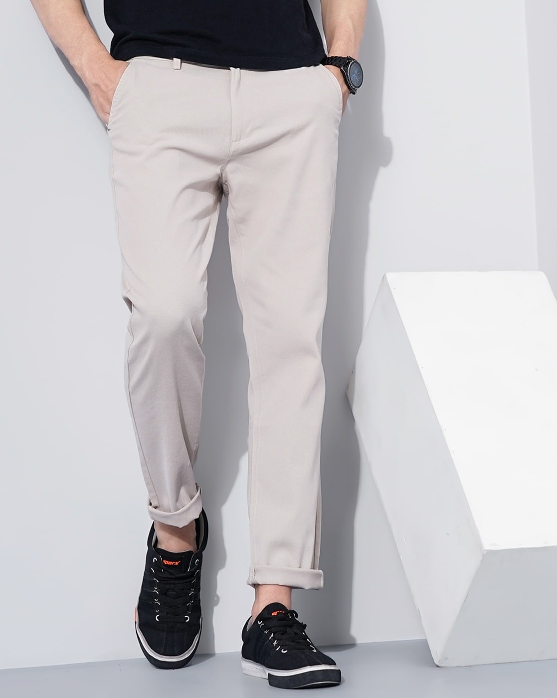 Buy GREY Trousers & Pants for Men by Haul Chic Online | Ajio.com