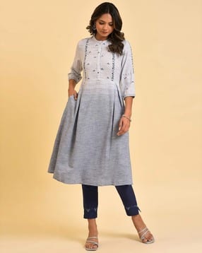 Ombre-Dyed Flared Kurta-picture-23