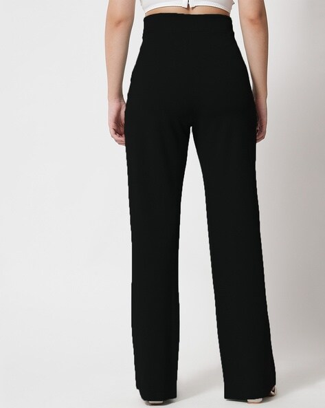 KOTTY Regular Fit Women Black Trousers - Buy KOTTY Regular Fit Women Black  Trousers Online at Best Prices in India 