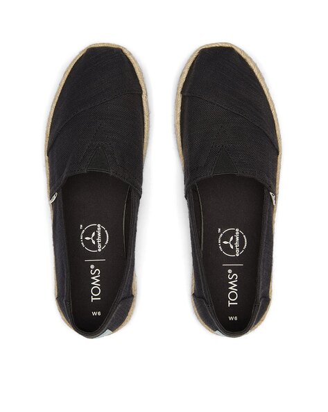 Black canvas outlet espadrilles