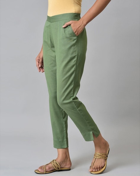 Relaxed fit: ankle-length trousers - white | Comma