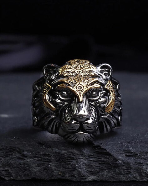 Buy Ladies 14k White Gold Round Diamond Tiger Ring 2.25ct Online at SO ICY  JEWELRY