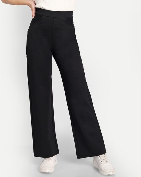 Buy Black Trousers & Pants for Women by BROADSTAR Online