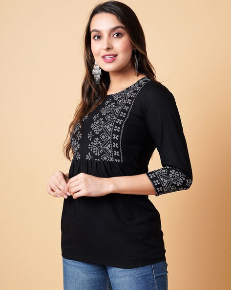 Buy Black Kurtis & Tunics for Women by Dwini Online