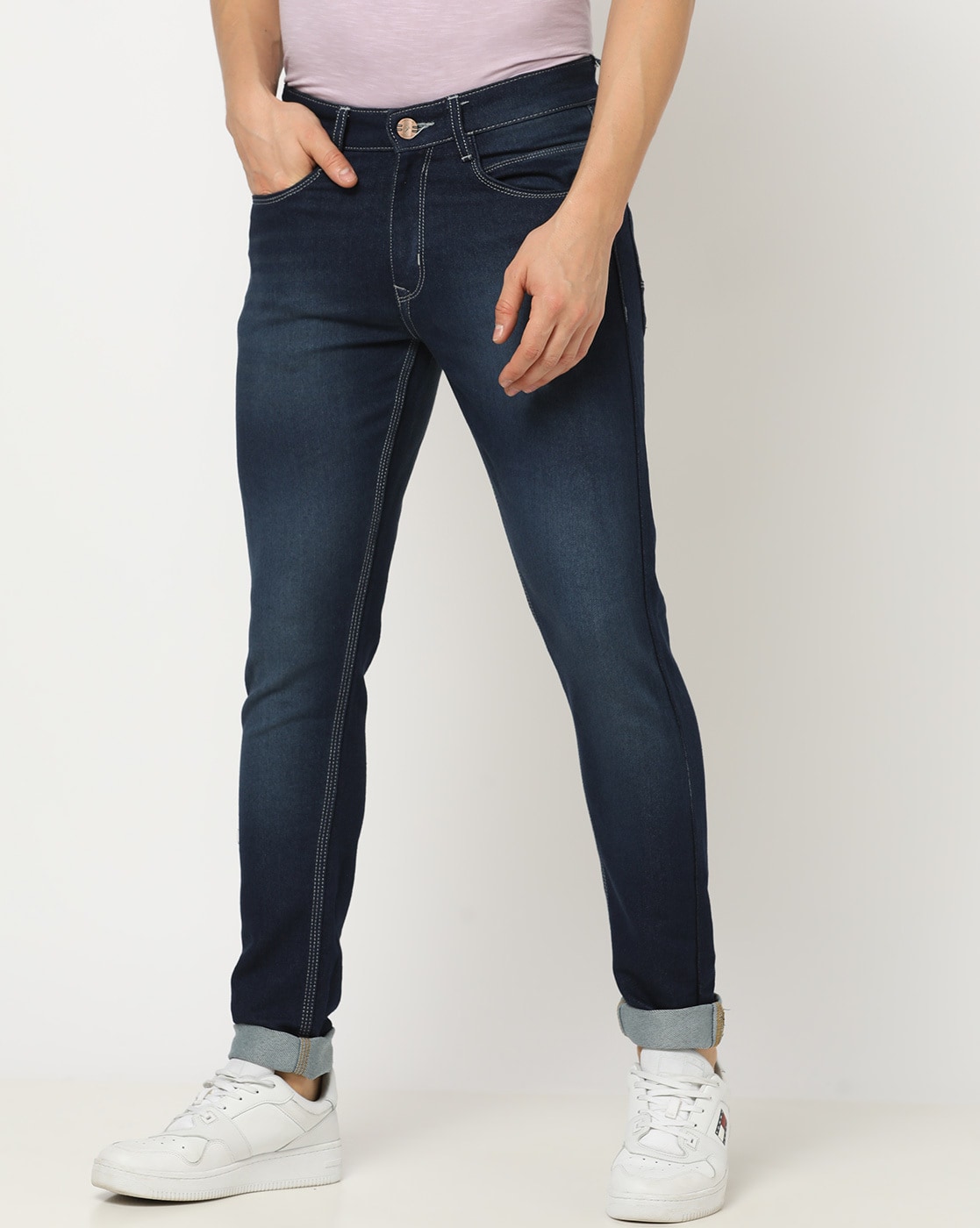 Boden Solid Blue Jeans Size 8 (Tall) - 65% off