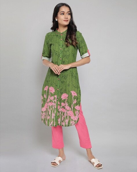 Buy Pink Trousers & Pants for Women by AURELIA Online