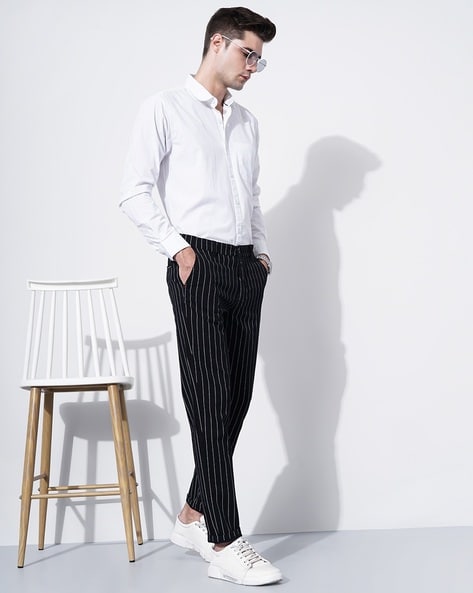 Godfather Chain Pant XX-Small / Black/White Stripe