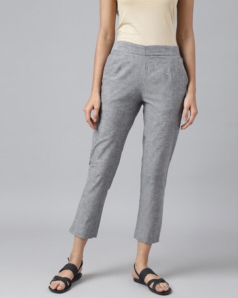 Buy Elleven from Aurelia Black Regular Fit Pants for Women Online @ Tata  CLiQ