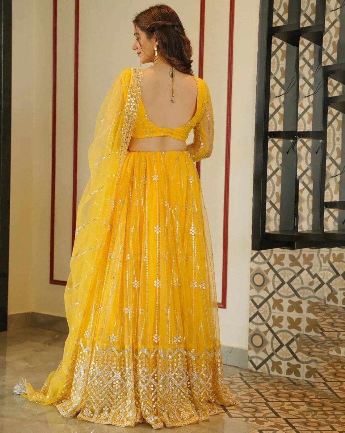 Haldi outfit images for wedding planning